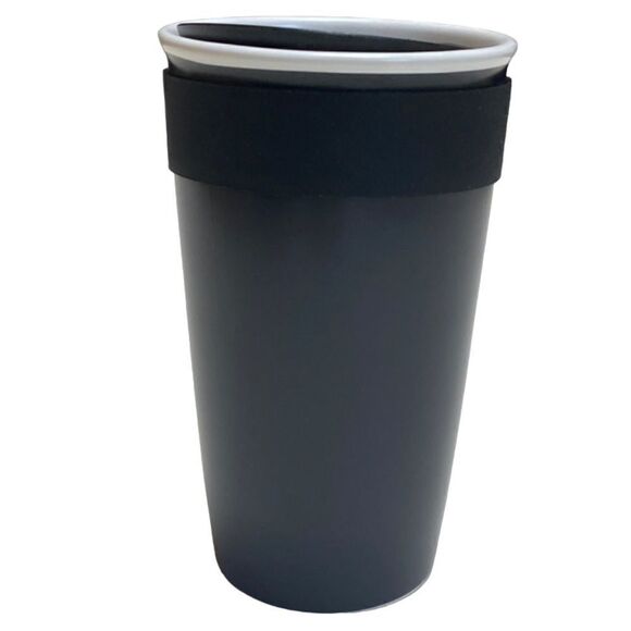 Starbucks 2016 Matte Black Double Wall 12oz Travel Tumbler Mug - Picture 2 of 7